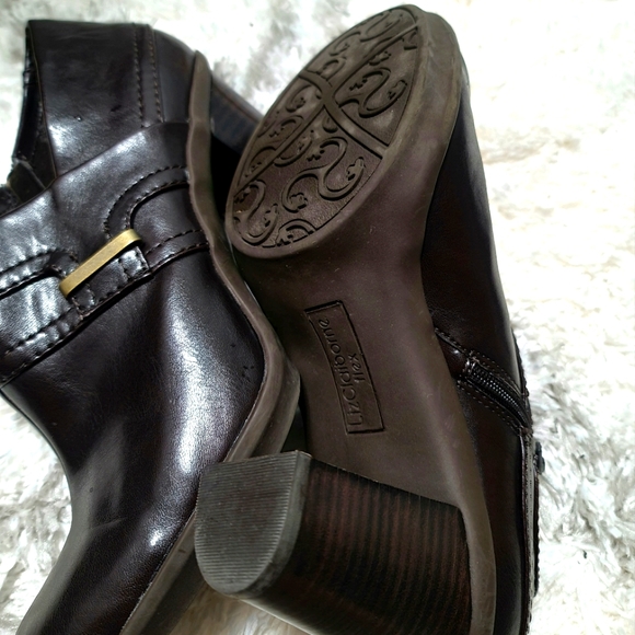 Liz Claiborne Flex Women's Brown Ankle Booties - Picture 7 of 10
